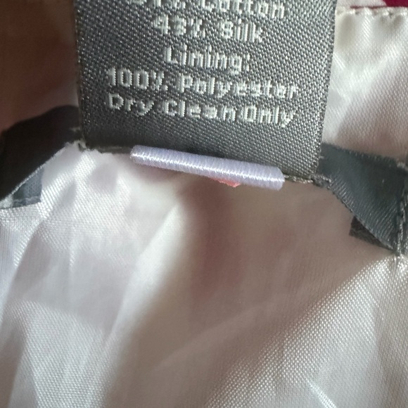 Ann Taylor Loft Floral Pink and White Silk Blend A line Skirt size 2P NWT - Picture 10 of 12